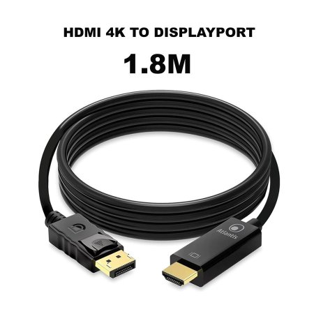 كيبل DisplayPort To 4K HDMI ديسبلاي 1.8 متر